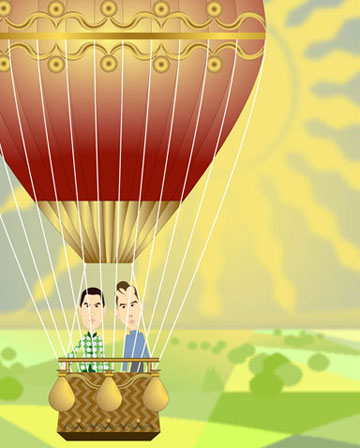 vignette air balloon